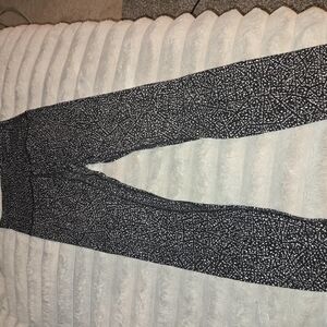 Stylish Black and White Patterned Leggings